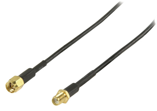 Valueline Antennenkabel SMA-male - SMA-female 2.00 m Schwarz