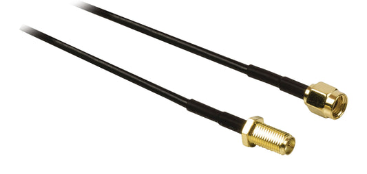Valueline Antennenkabel RP SMA male - RP SMA female 3.00 m Schwarz