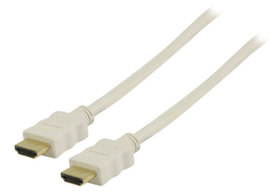 Valueline High Speed HDMI Kabel mit Ethernet HDMI Anschluss - HDMI Anschluss 2.00 m Weiss