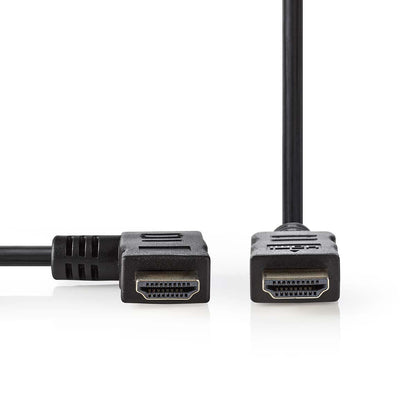 Valueline High Speed HDMI Kabel mit Ethernet HDMI Anschluss - HDMI Anschluss links abgewinkelt 10.0 m Schwarz