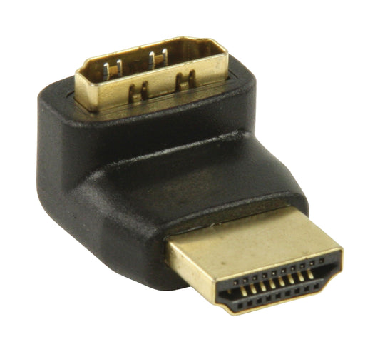 Valueline High-Speed-HDMI mit Ethernet-Adapter 270° abgewinkelt HDMI Anschluss - HDMI-Buchse Schwarz