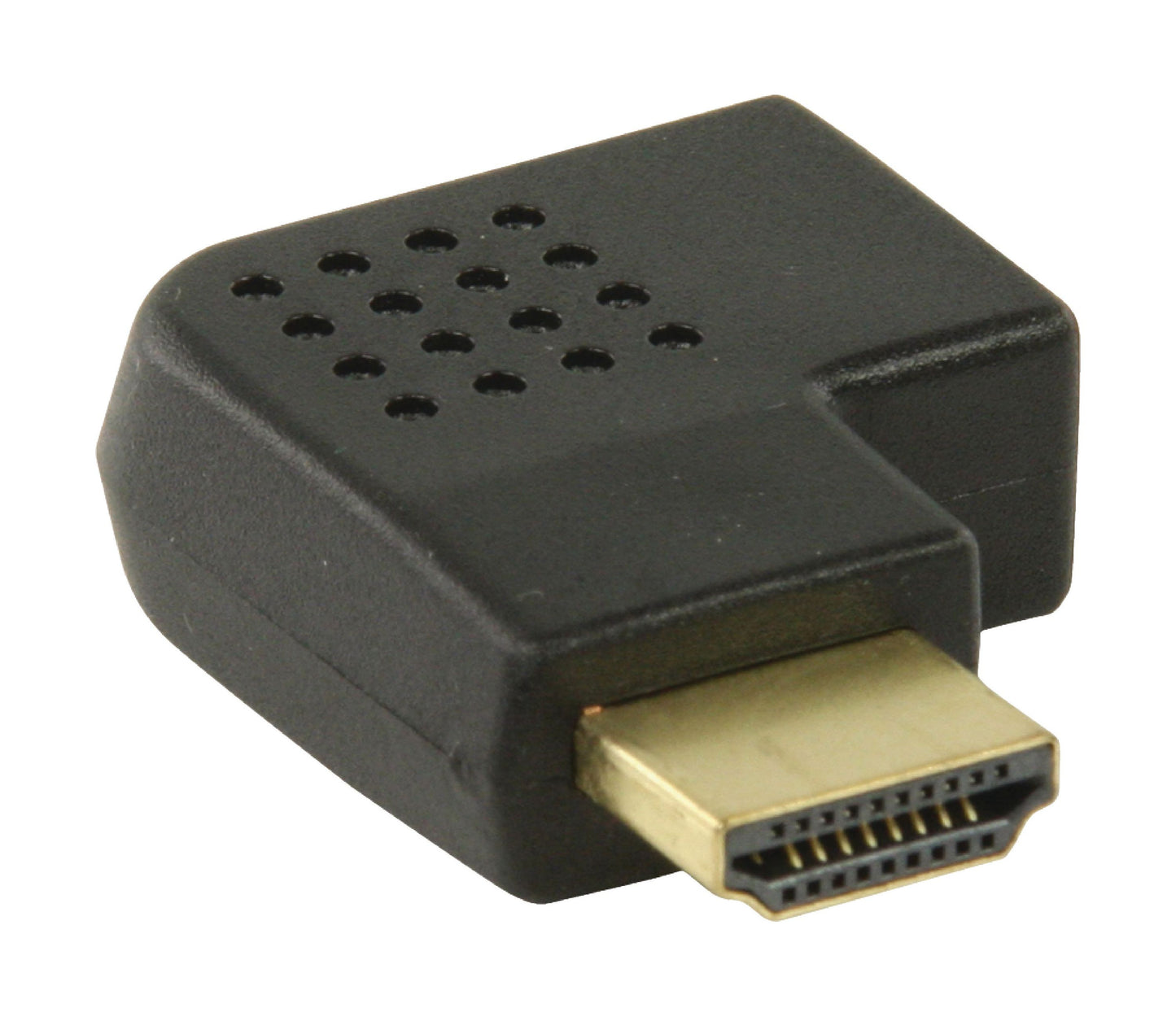 Valueline High-Speed-HDMI mit Ethernet-Adapter rechts abgewinkelt HDMI Anschluss - HDMI-Buchse Schwarz