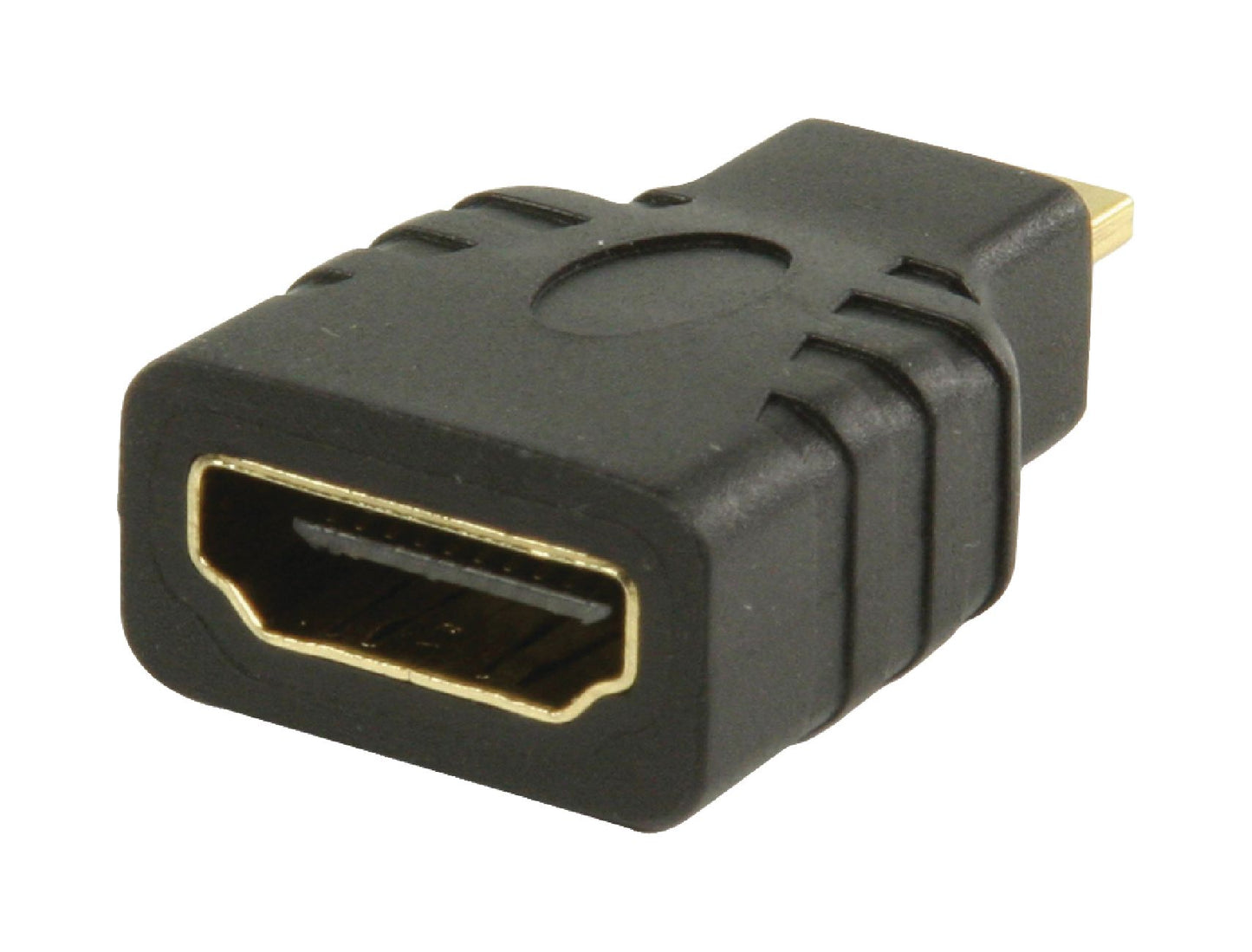 Valueline High-Speed-HDMI mit Ethernet-Adapter HDMI Micro Stecker - HDMI-Buchse Schwarz