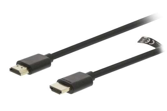 Valueline High Speed HDMI Kabel mit Ethernet HDMI Anschluss - HDMI Anschluss 2.0 m Schwarz