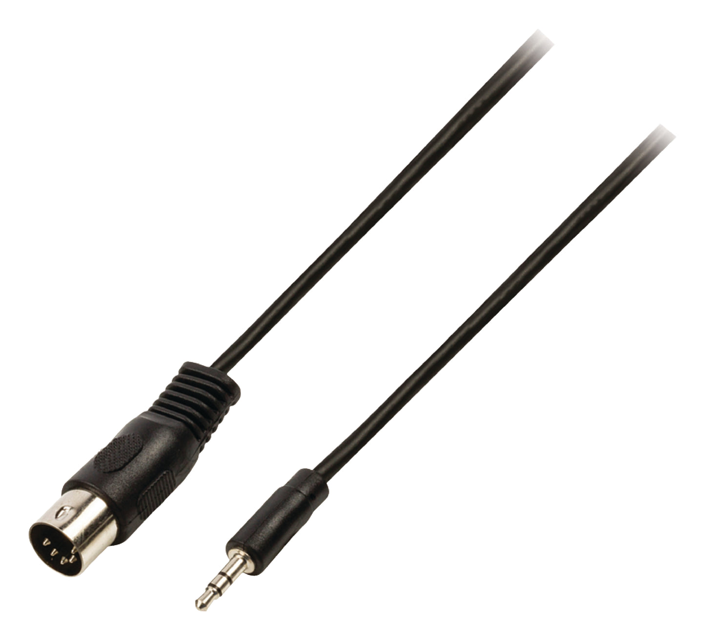 Valueline Stereo-Audiokabel DIN 5-pol. male - 3.5 mm male 2.00 m Schwarz