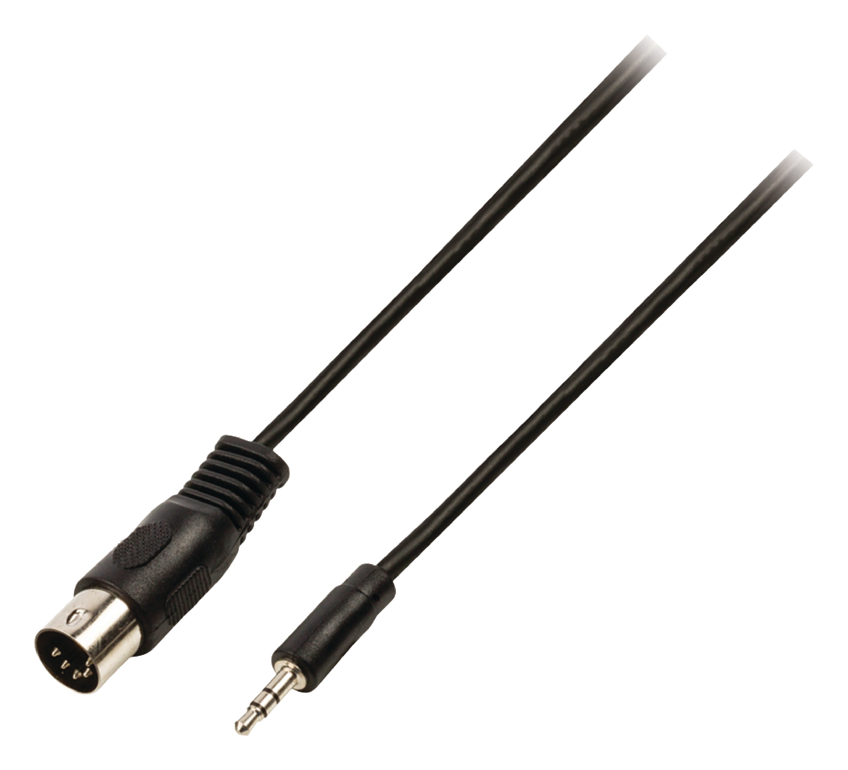 Valueline Stereo-Audiokabel DIN 5-pol. male - 3.5 mm male 2.00 m Schwarz