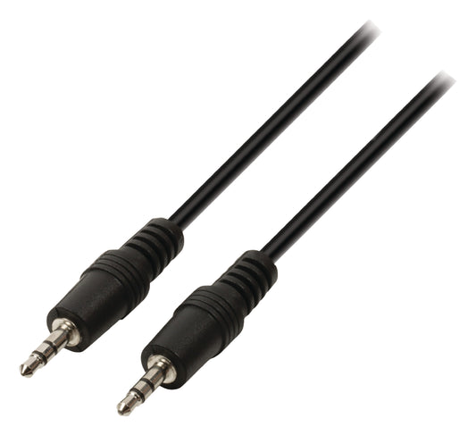 Valueline VLAP22000B05 Stereo-Audiokabel 3.5 mm male - 3.5 mm male 0.50 m Schwarz