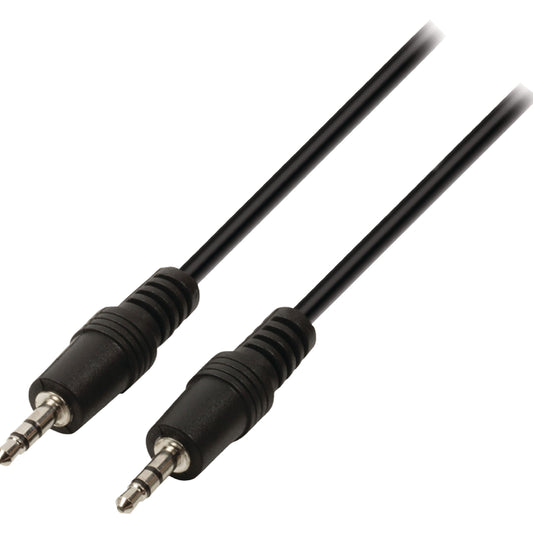 Valueline Stereo-Audiokabel 3.5 mm male - 3.5 mm male 2.00 m Schwarz