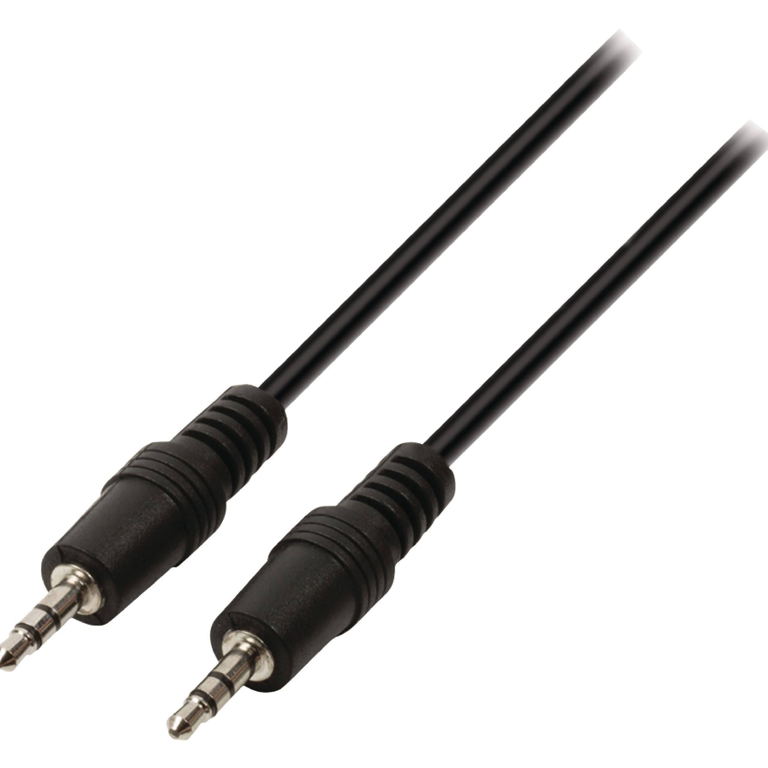 Valueline Stereo-Audiokabel 3.5 mm male - 3.5 mm male 5.00 m Schwarz