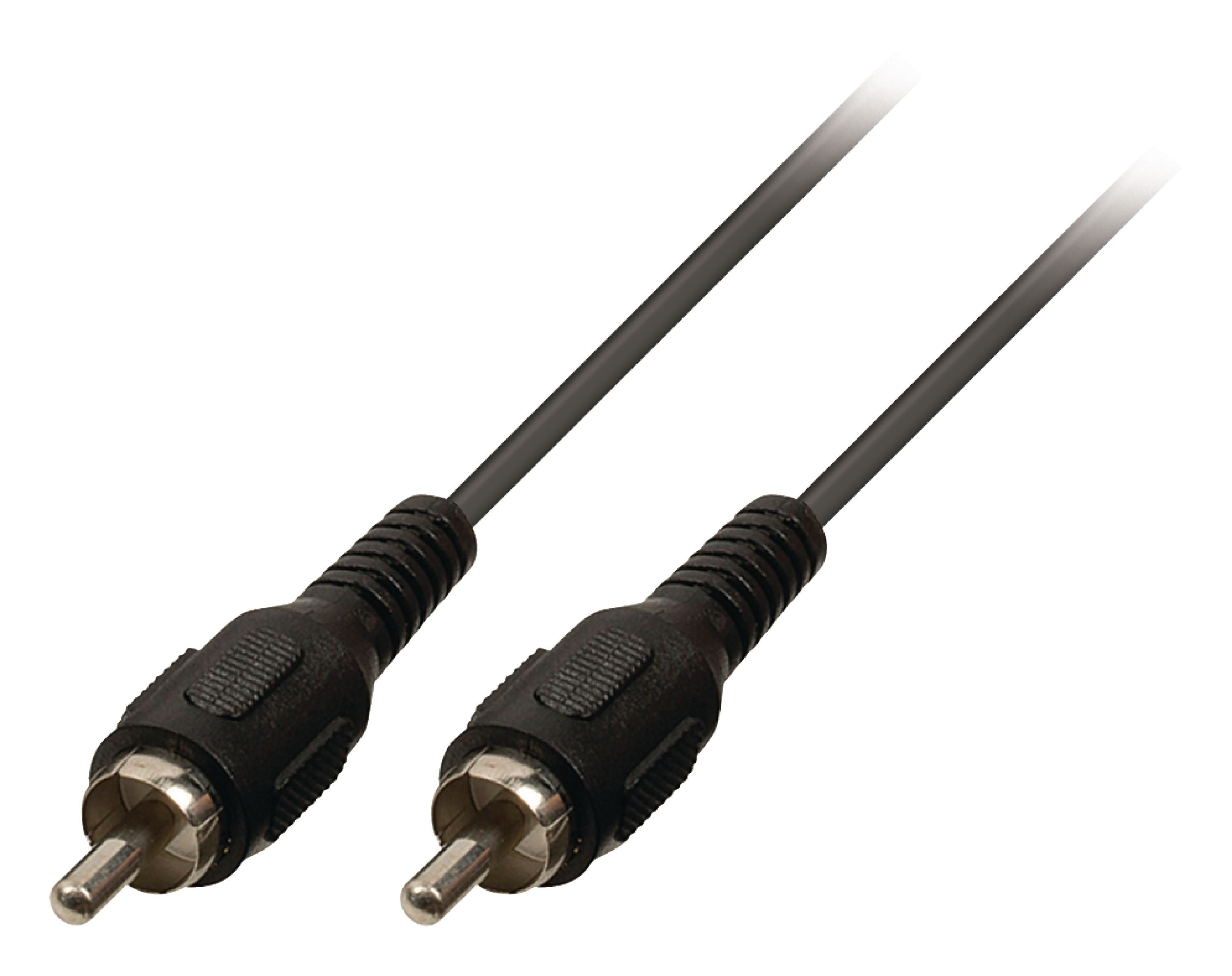 Valueline Subwoofer-Audiokabel RCA male - RCA male 2.00 m Schwarz