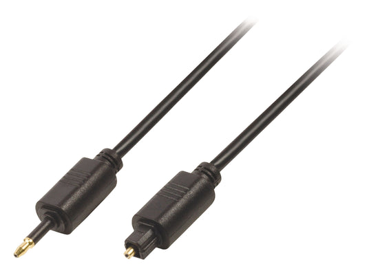 Valueline Digital-Audio-Kabel Toslink male - 3.5 mm optischer Stecker 1.00 m Schwarz