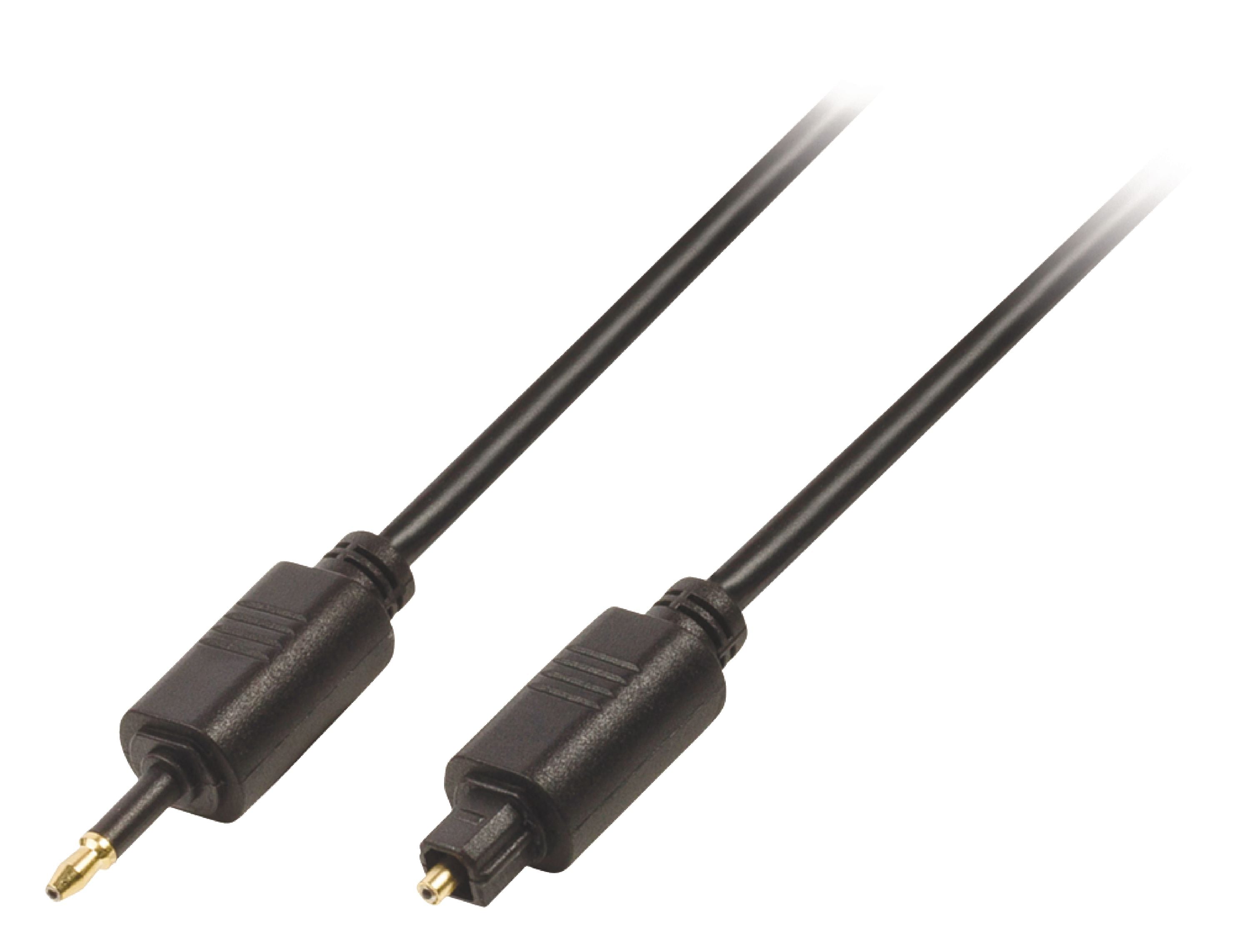 Valueline Digital-Audio-Kabel Toslink male - 3.5 mm optischer Stecker 3.00 m Schwarz