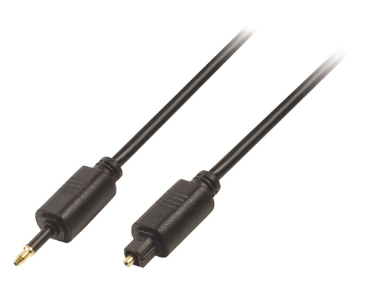 Valueline Digital-Audio-Kabel Toslink male - 3.5 mm optischer Stecker 3.00 m Schwarz