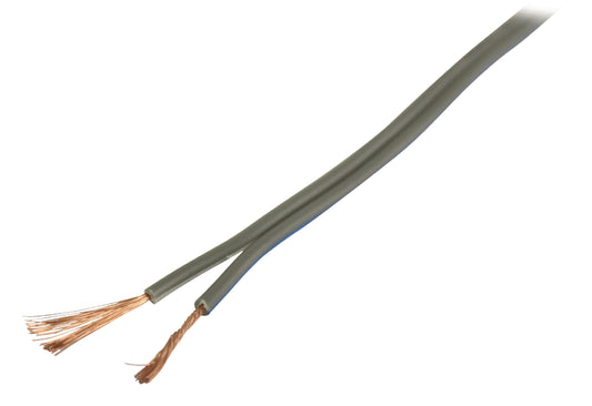 Valueline Lautsprecherkabel auf Rolle 2x 0.75 mm² 100 m Grau