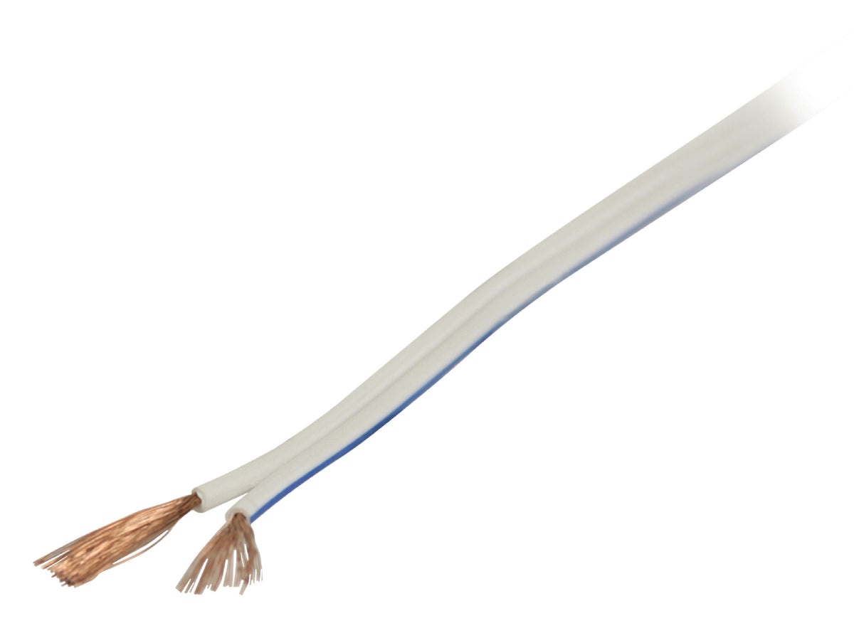 Valueline Lautsprecherkabel auf Rolle 2x 0.75 mm² 100 m Weiss