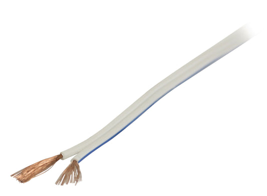 Valueline Lautsprecherkabel auf Rolle 2x 0.75 mm² 100 m Weiss