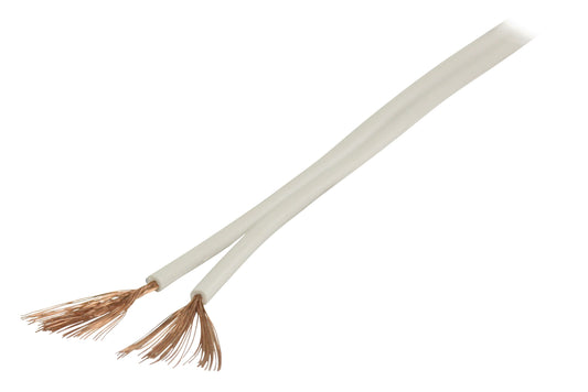 Valueline Lautsprecherkabel auf Rolle 2x 1.00 mm² 100 m Weiss