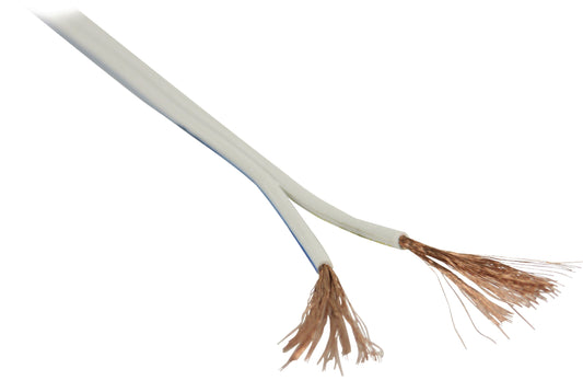 Valueline Lautsprecherkabel auf Rolle 2x 2.50 mm² 100 m Weiss