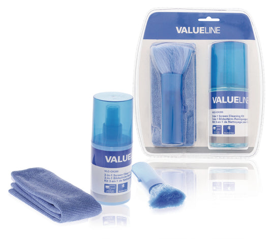 Valueline TV & Smart Media Bildschirmreiniger Set 200 ml