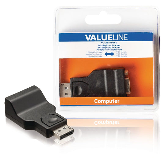 Valueline Displayport-Adapter Displayport male - VGA female Schwarz
