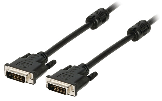 Valueline DVI-Kabel DVI-D 24+1p Stecker - DVI-D 24+1p Stecker 2.00 m Schwarz