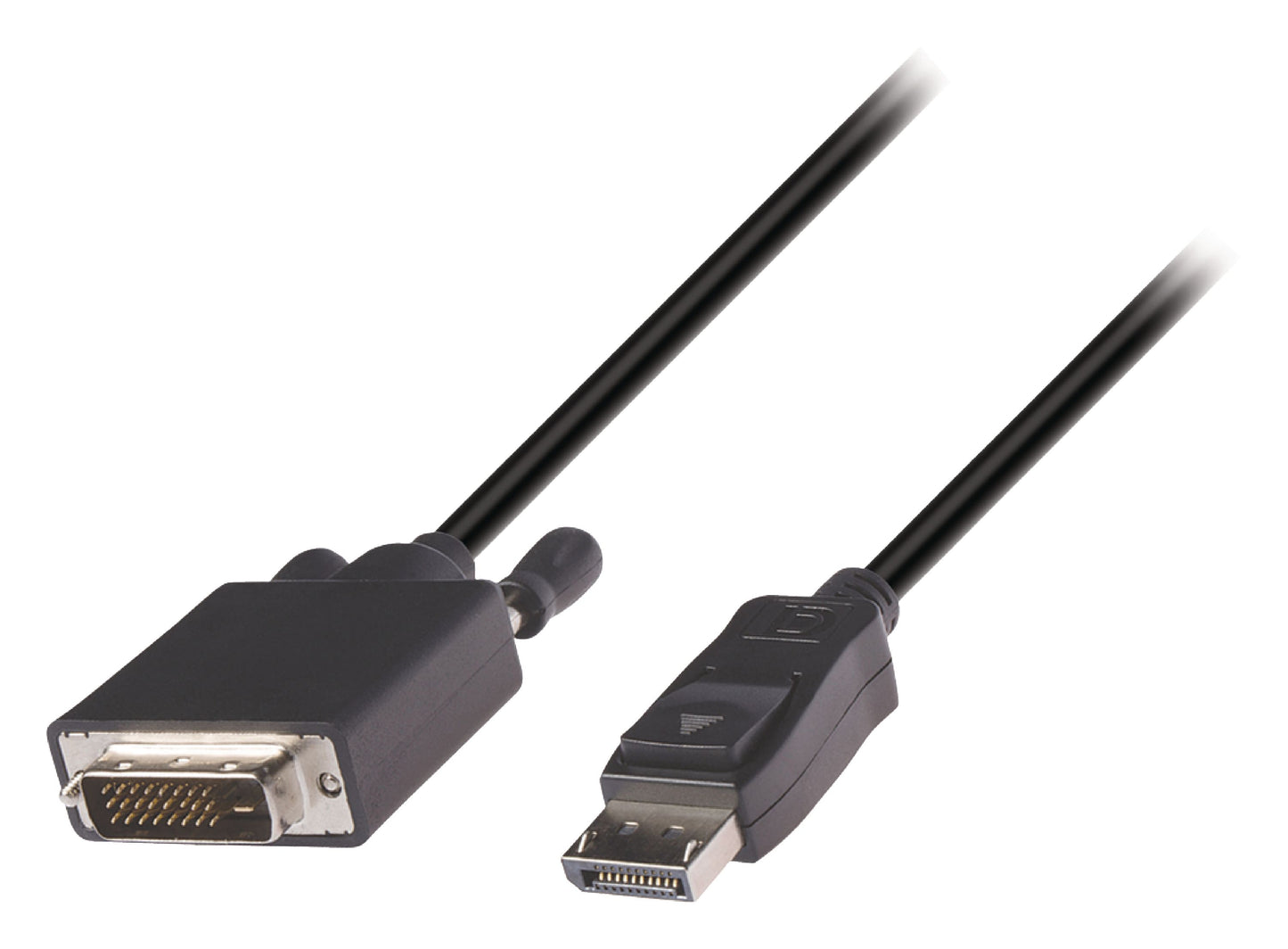 Valueline Displayport-Kabel Displayport male - DVI-D 24+1p Stecker 1.00 m Schwarz