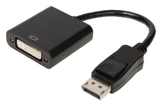 Valueline Displayport-Kabel Displayport male - DVI-D 24+1p Buchse 0.20 m Schwarz