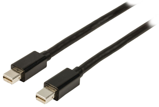 Valueline Mini Displayport-Kabel Mini Displayport Stecker - Mini Displayport Stecker 1.00 m Schwarz