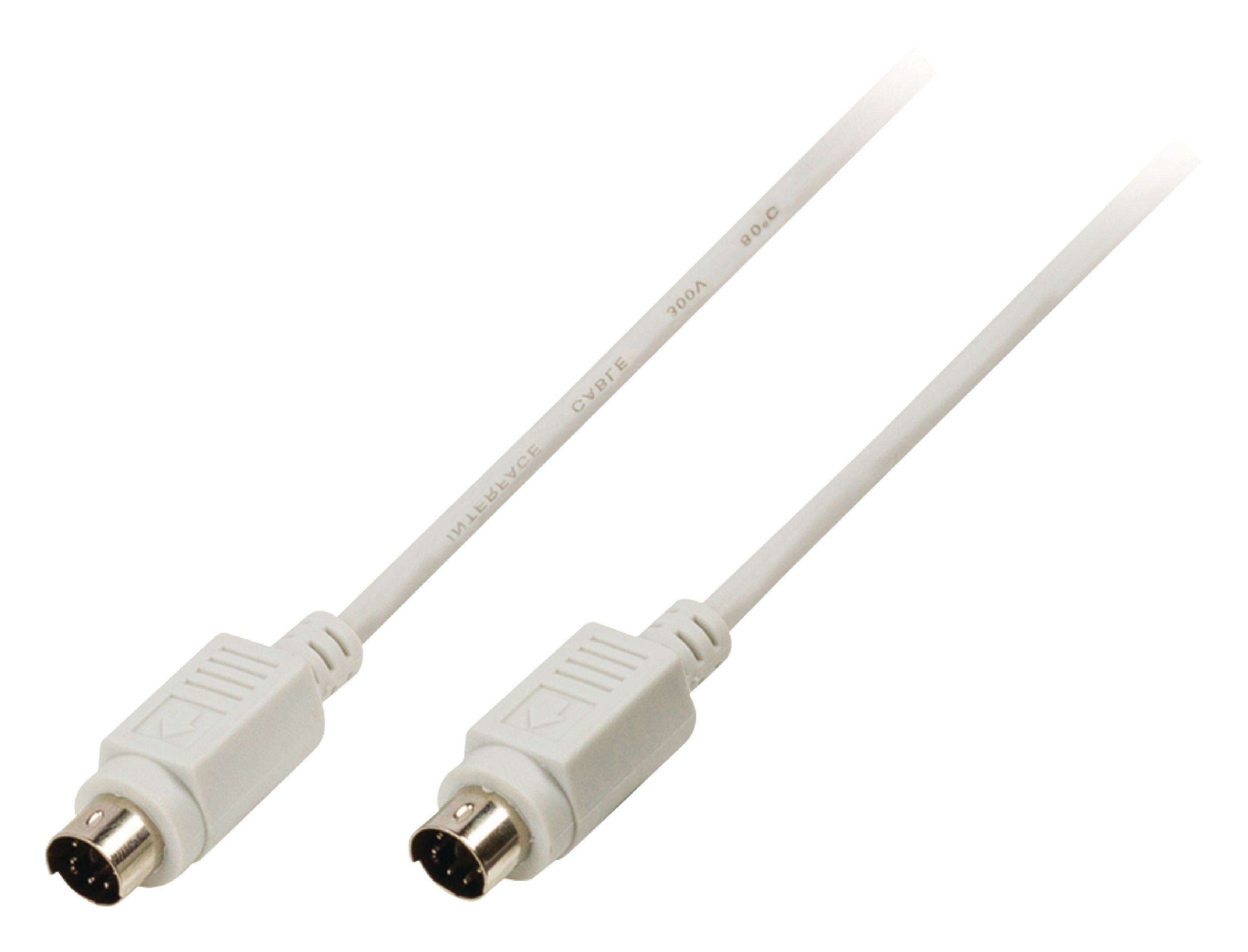 Valueline PS/2-Kabel PS/2 male - PS/2 male 3.00 m Elfenbein