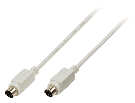 Valueline PS/2-Kabel PS/2 male - PS/2 male 3.00 m Elfenbein