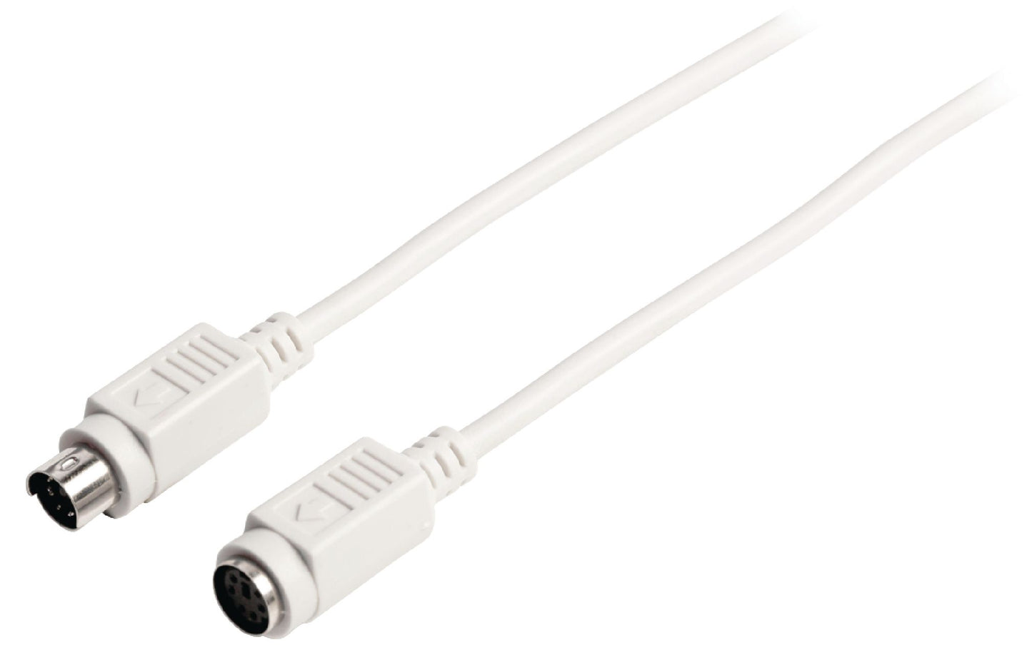 Valueline PS/2-Kabel PS/2 male - PS/2 female 5.00 m Elfenbein