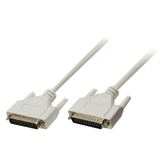 Valueline Serielles Kabel D-Sub Stecker 25-polig - D-Sub Stecker 25-polig 1.00 m Elfenbein