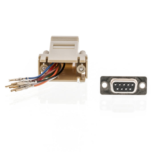 Valueline Seriell Adapter D-Sub Buchse 9-polig - RJ45 (8P8C) female Elfenbein