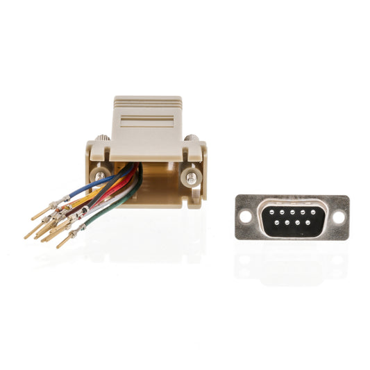 Valueline Seriell Adapter D-Sub 9-pol. male - RJ45 (8P8C) female Elfenbein