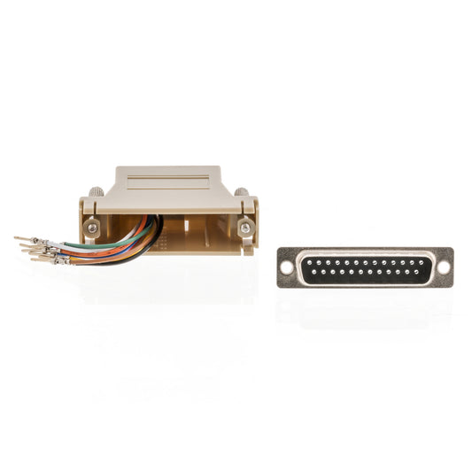 Valueline Seriell Adapter D-Sub Buchse 25-polig - RJ45 (8P8C) female Elfenbein