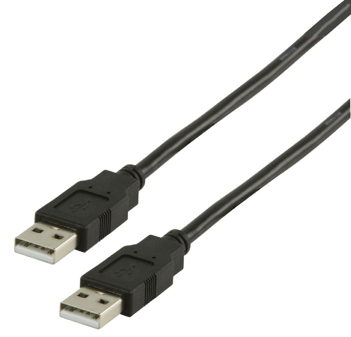 Valueline USB 2.0 Kabel USB A male - USB A male rund 1.00 m Schwarz