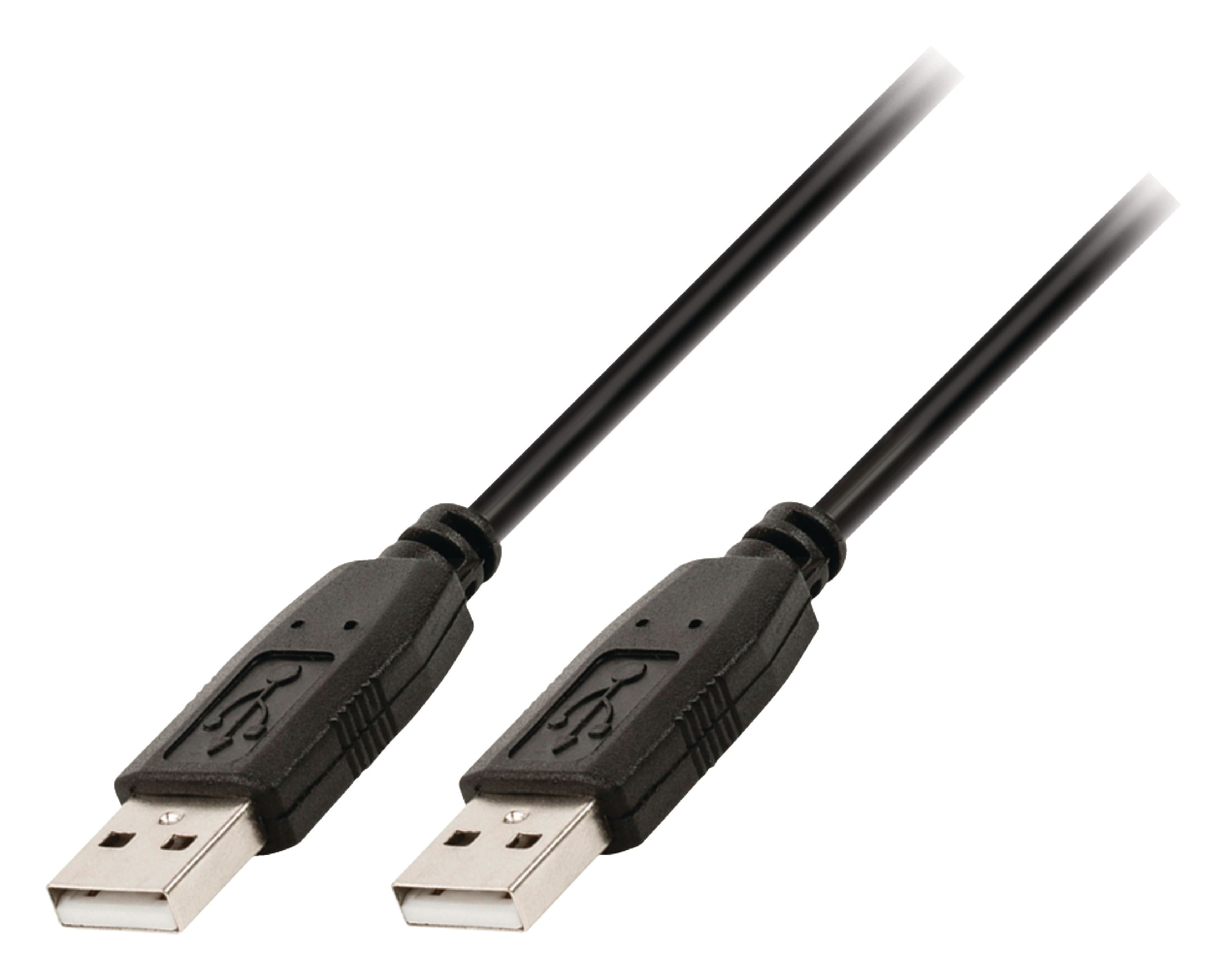 Valueline USB 2.0 Kabel USB A male - USB A male rund 3.00 m Schwarz