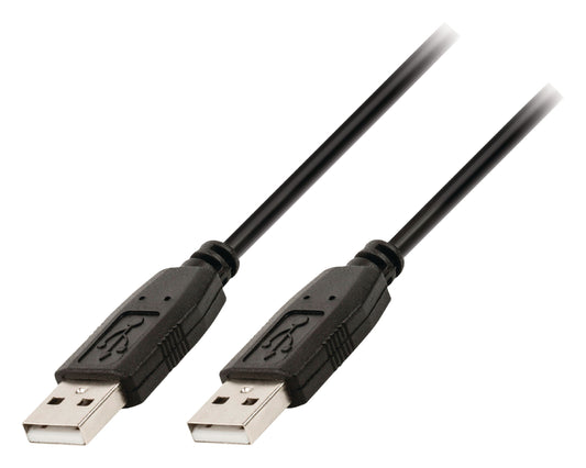 Valueline USB 2.0 Kabel USB A male - USB A male rund 3.00 m Schwarz