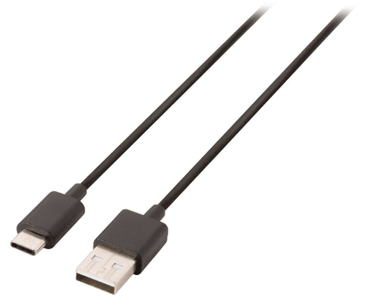 Valueline USB 2.0 Kabel USB-C male - USB A male 3 m Schwarz