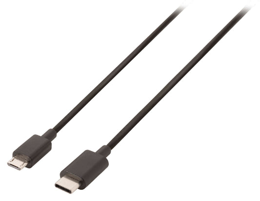 Valueline USB 2.0 Kabel USB-C male - Micro-B male 1.00 m Schwarz