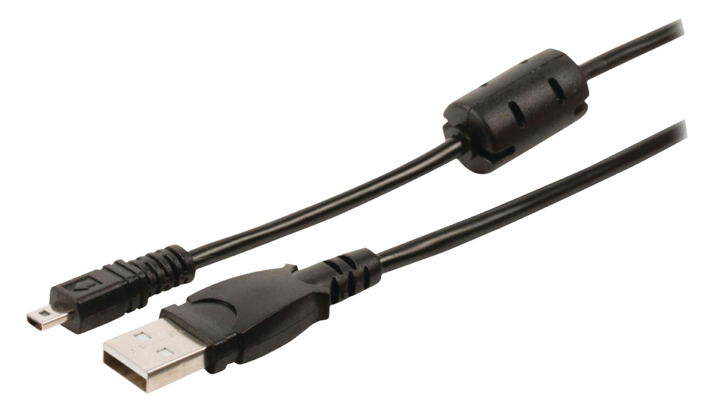 Valueline USB 2.0 Kabel USB A male - 8-pol. male 2.00 m Schwarz