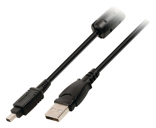 Valueline USB 2.0 Kabel USB A male - Fuji 4-pol. Stecker 2.00 m Schwarz
