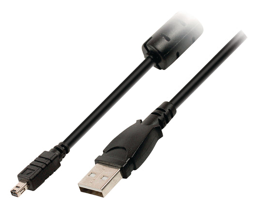 Valueline USB 2.0 Kabel USB A male - Minolta 8-pol. male 2.00 m Schwarz