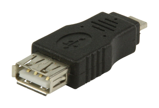 Valueline USB 2.0 Adapter Micro-A male - USB A female Schwarz