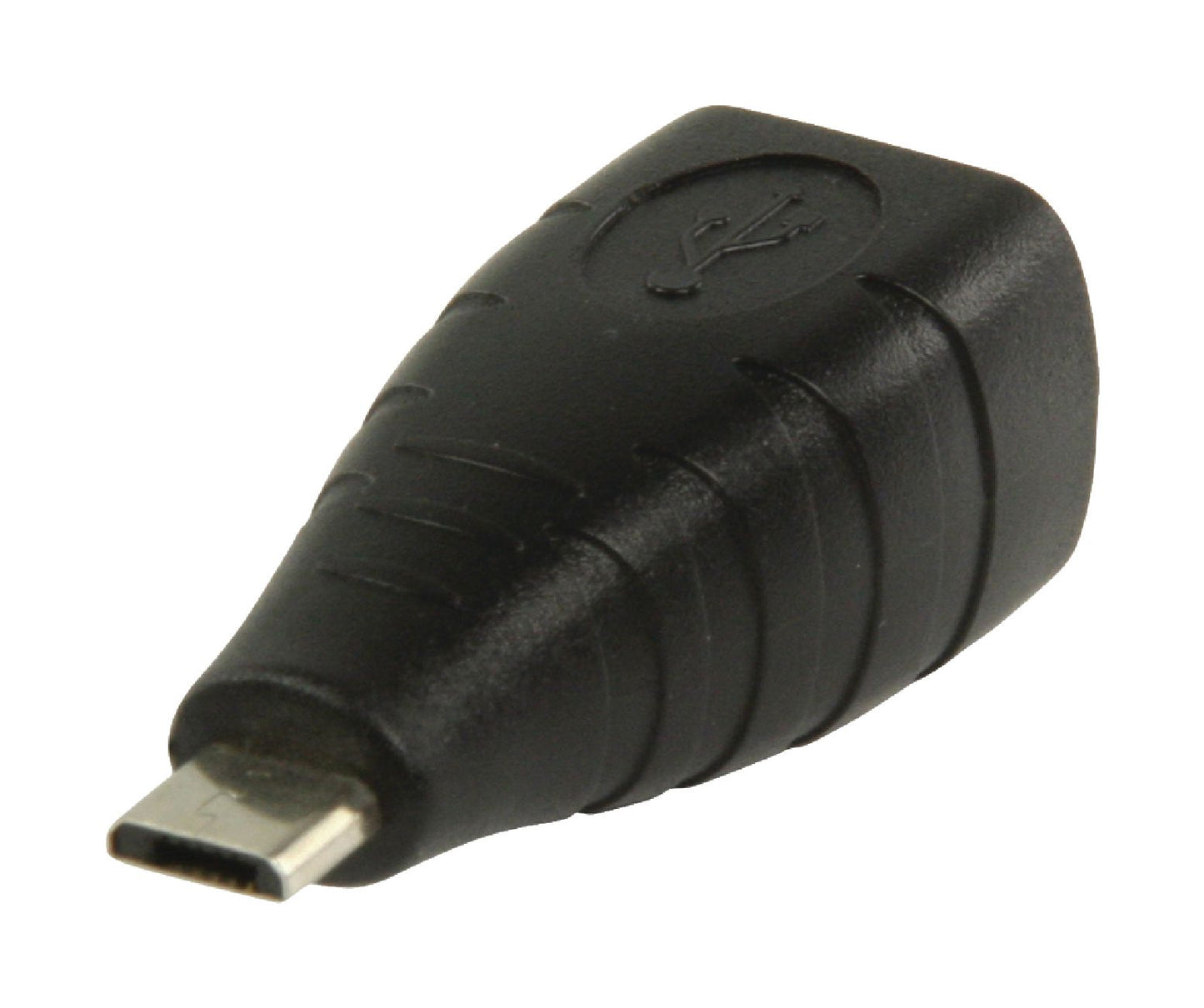 Valueline USB 2.0 Adapter Micro-B male - B female Schwarz