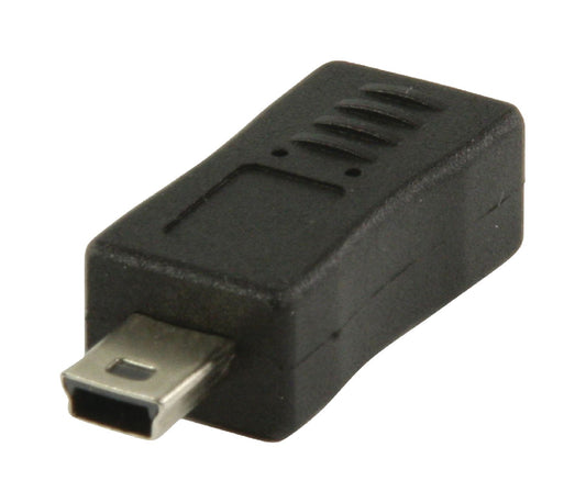Valueline USB 2.0 Adapter Mini 5-pol. male - Micro-B Kupplung Schwarz