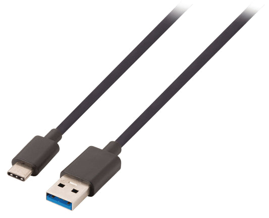 Valueline USB 3.1 Kabel USB-C male - USB A male 1.00 m Schwarz