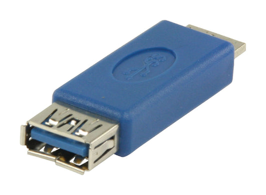 Valueline USB 3.0 Adapter Micro-B male - USB A female Blau