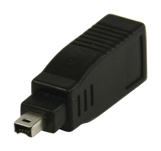 Valueline FireWire 400-Adapter FireWire 4-pol. male - FireWire 6-pol. female Schwarz