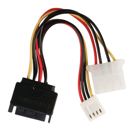 Valueline Interne Stromkabel SATA 15-poliger male - Molex female + FDD female 0.15 m